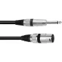 Adapterinis kabelis XLR į 6,3 mm mono, Omnitronic 3022519B — 1× XLR 3 kontaktų į 1× 6,3 mm mono, 2 m