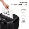 Fellowes Powershred LX70 kryžminio pjovimo popieriaus smulkintuvas, juodas, 18 l