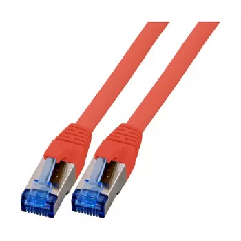 EFB-Elektronik RJ45 jungiamasis kabelis Cat.6A S/FTP TPECat.7 superflex raudonas 0,15 m (K5525FRT.0,15)