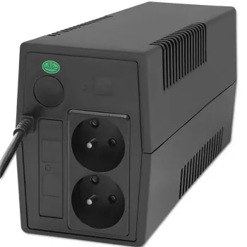 Qoltec 53772 nepertraukiamo maitinimo šaltinis (UPS) Line-Interactive 0.65 kVA 360 W 1 AC lizdas