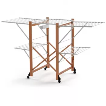 ARREDAMENTI GABBIANO Džiovinimo stovas ant ratukų – 175 x 67 cm, Baltas