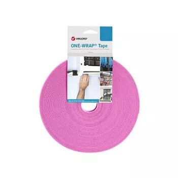 Lipnus kabelių raištis Velcro One Wrap Tape polipropilenas 25 000 mm × 50 mm rožinis