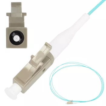 Šviesolaidinis pigtail Extralink LC/UPC daugiamodis OM3 50/125, 2 m, Easy strip