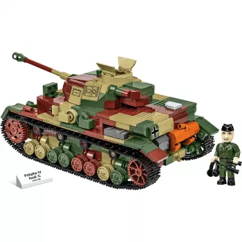 Konstruktorius Blocks WWII PZKPFW IV AUSF.G 1107 detalių