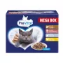 PREVITAL Katėms ėdalo megabokas su ėriena, jautiena, triušiu ir vištiena padaže - šlapias ėdalas katėms - 24 x 100 g