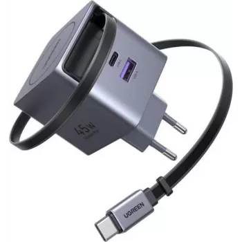 USB-C / USB-A greitas įkroviklis UGREEN 45W GaN 2 prievadai (65822)