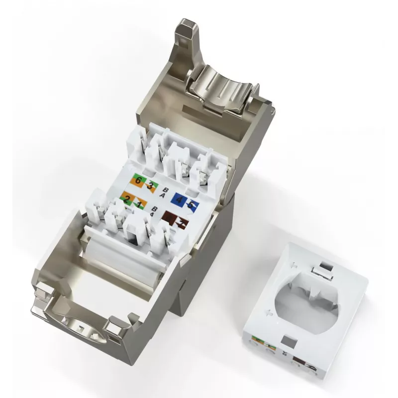 Digitus CAT 6A kompaktiškas kištukinis modulis ekranuotas beįrankis 24 vnt DN-93615-S-24