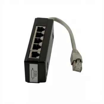 Synergy 21 S215232 - RJ45 - RJ45 - 0,15 m - Juoda - Pilka