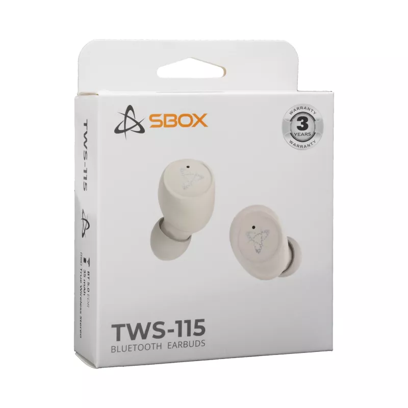 Belaidės ausinės SBOX EB-TWS115 Smėlio spalvos