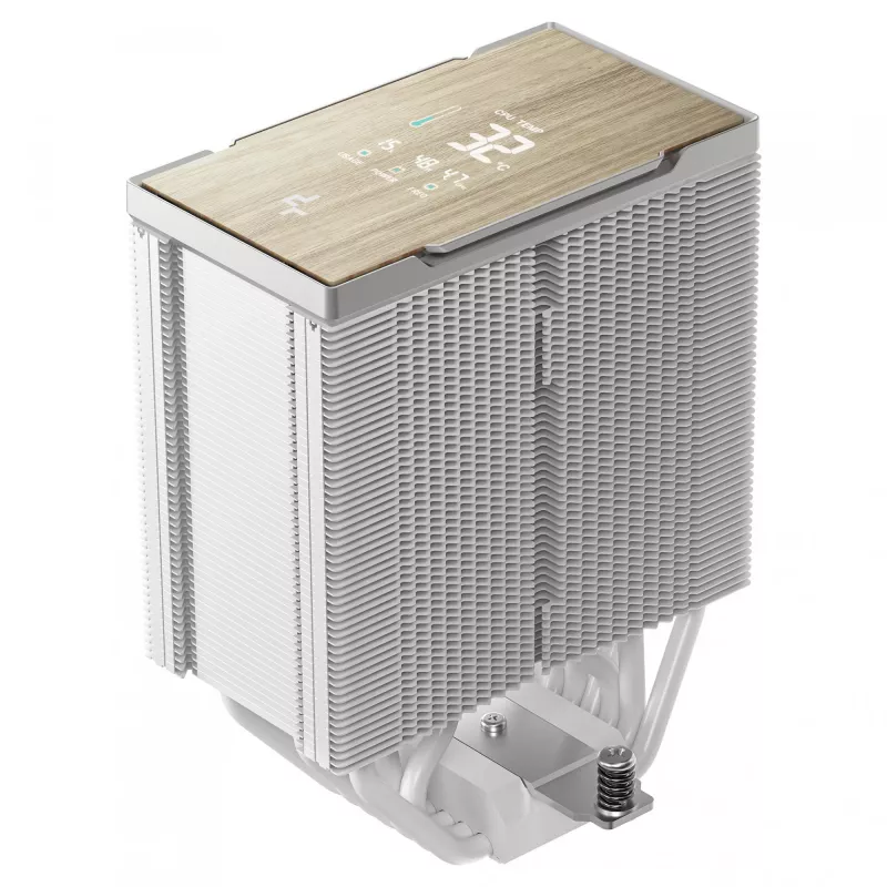 Oro aušintuvas DeepCool AK700 Digital WH, 120 mm ventiliatorius, palaiko AM5/AM4/LGA 1700/1200/1155/1151/1150, baltas