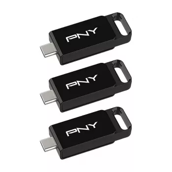 USB atmintukas PNY Elite 128 GB USB Type-C 3.2 Gen 1 (3.1 Gen 1) Juodas