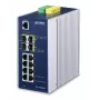PLANET IGS-12040MT - Valdomas pramoninis jungiklis - 8 x 10/100/1000 + 4 x Gigabit SFP - Tvirtinamas ant DIN bėgio arba sienos - AC 24 V / DC 12-72 V (IGS-12040MT)