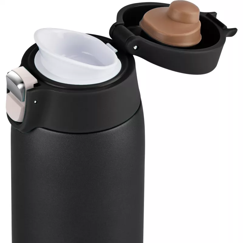Termopuodukas EMSA N2151700 0.4 L, juodas matinis, atverčiamas dangtelis