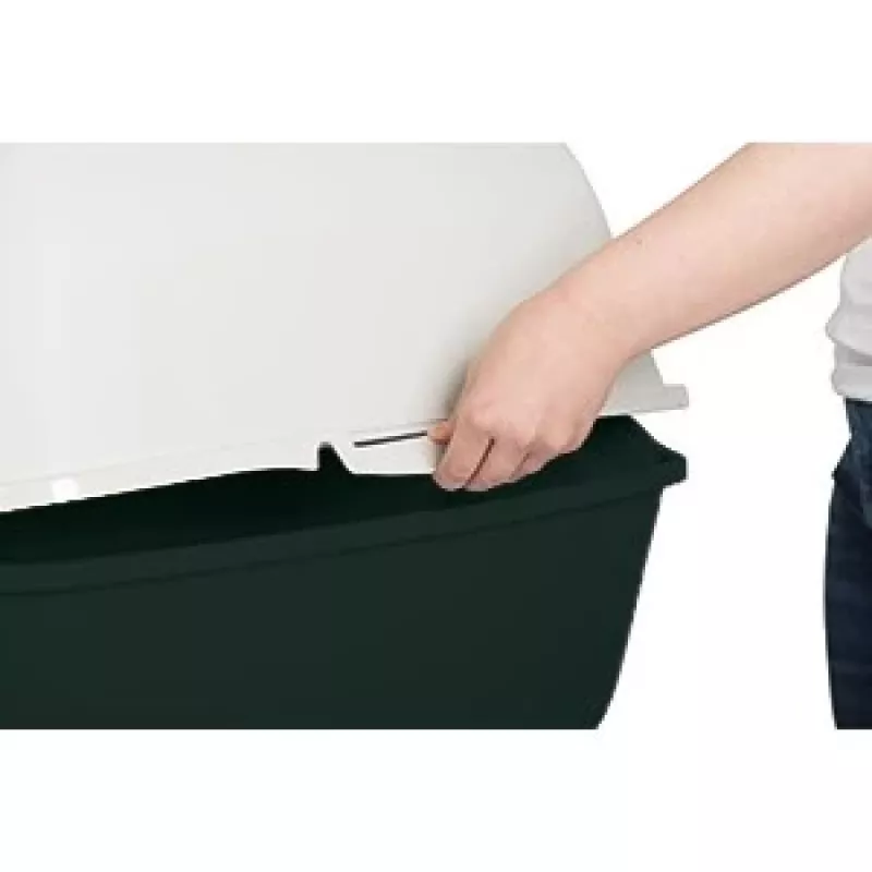 Uždaras katėms skirtas kraiko dėžė Rotho Bailey Cat Juoda 560×400×390 mm su anglies filtru ir durelėmis
