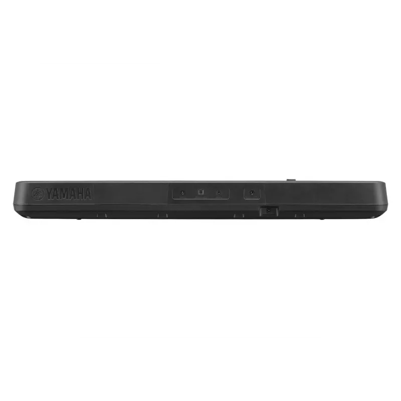 Klaviatūra YAMAHA PSR-E383 – 61 klavišų nešiojama MIDI klaviatūra su LCD ekranu, USB, įmontuotais garsiakalbiais, maitinama baterijomis (6), juoda