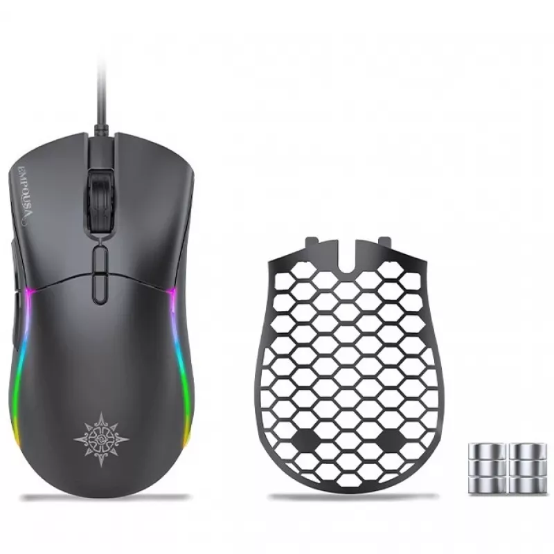 INCA Gaming Mouse IMG-GT20 10000 DPI. RGB. 7 mygtukų. USB. Juoda