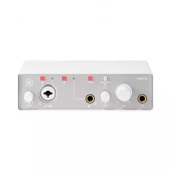 Garso sąsaja YAMAHA UR12MK3 White - kompaktiška 2 įėjimų / 2 išėjimų USB sąsaja