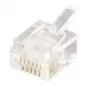 Equip telefono kištukas, 6P6C, RJ-12 (6P6C), permatomas, 0.6 g, 9,65 mm, 12,3 mm, 7,2 mm