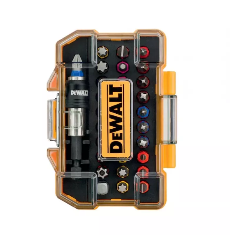 Atsuktuvinis sukimo momentinis veržliaraktis DeWalt DT7969 – reguliuojamas sukimo momentas, ergonomiška rankena, komplekte Phillips/Pozidriv/Slot/Torx antgaliai