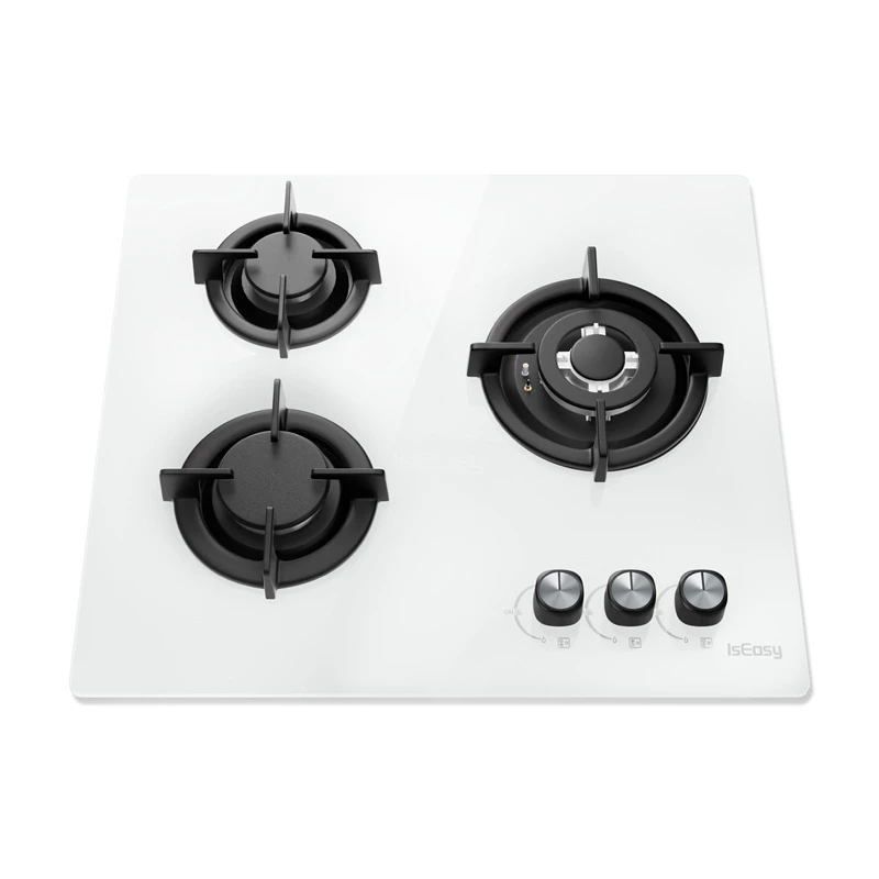 ISEASY MGBG-603 dujinė kaitlentė, 3 degikliai (balta)