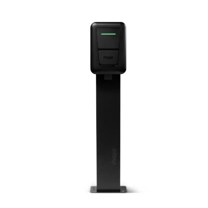 Sieninė elektromobilio įkrovimo stotelė Hager witty one 11 kW 3 fazės su Type 2 kištukiniu lizdu, RFID, Bluetooth, 4,5 m kabeliu, IP55, IK10