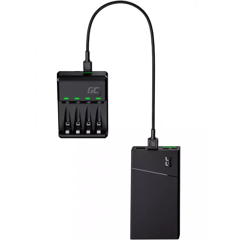 Įkroviklis baterijoms universalus USB Green Cell GRSETGC02