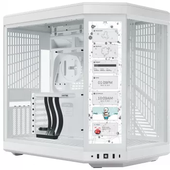 HYTE Y70 Touch Infinite, Tower-Enclosure White, 2x grūdintas stiklas
