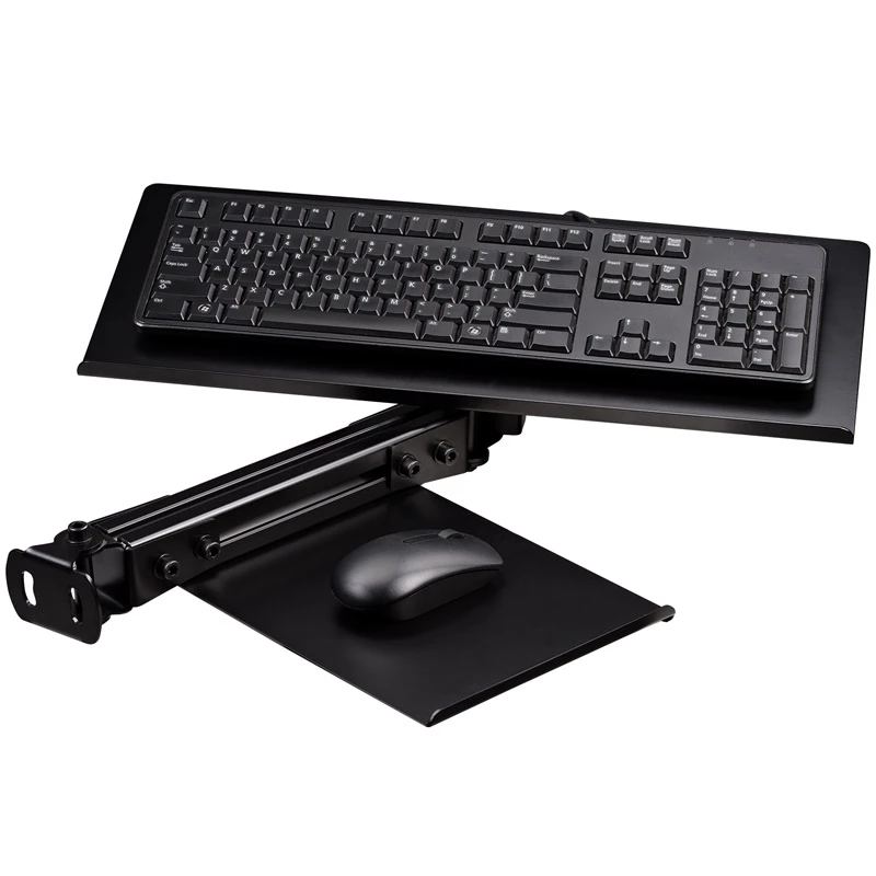 Next Level Racing NLR-E019 Elite Black Edition – reguliuojamas stalčius klaviatūrai ir pelei po stalu