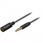 Wentronic Goobay 3,5 mm lizdo ilginimo laidas, juodas, 3 m - 3,5 mm kištukas (4 kontaktai, stereo) > 3,5 mm lizdas (4 kontaktai, stereo) (62480)