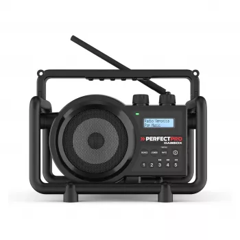 Perfectpro DABBOX Statybinis radijas DAB+ FM AUX Bluetooth atsparus smūgiams