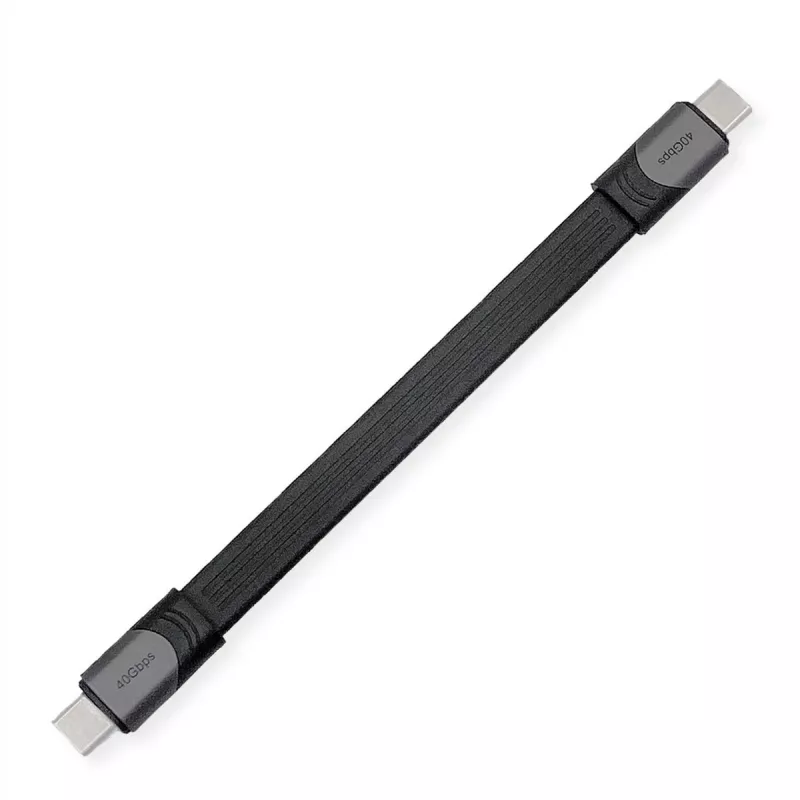 USB kabelis ROLINE 11029078 USB4 Gen 3x2 0,15 m USB C juodas