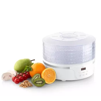 Džiovintuvas maistui ETA Secca balta permatoma 380 W, LED ekranas, 24 h laikmatis, 300×300×220 mm