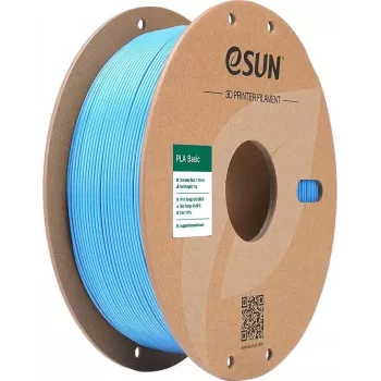 PLA BASIC 1,75 mm ŠVIESIAI MĖLYNAS 1 kg ESUN 3D FILAMENTAS (PLA-BASIC175Q-U1P1)