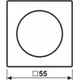 Jung A 1740 WW dengiamoji plokštė su sukamuoju rankenėle, AS/A serija, duroplastas