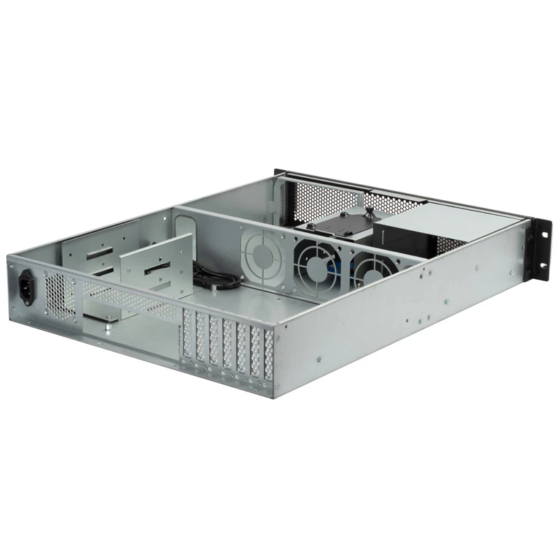 SilverStone RM23-502 Rackmount Server Chassis, ATX, USB 3.0 – 2U – juodas