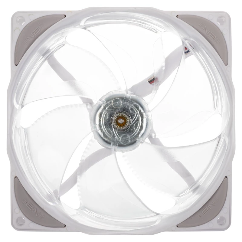 NOISEBLOCKER B12X-P 120mm ARGB korpuso ventiliatorius baltas