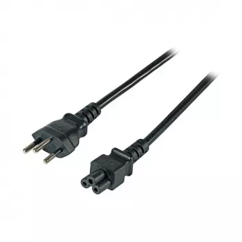 EFB-Elektronik maitinimo laidas Swiss Type 12 - C5 180°, juodas, 1,8 m, 3 x 0,75 mm²