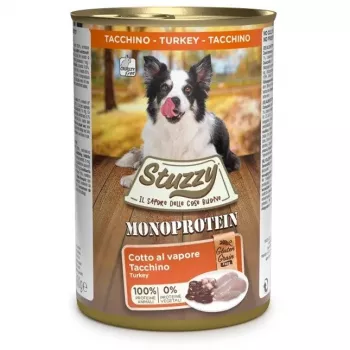 STUZZY Monoprotein Turkey šlapias šunų maistas - 400 g