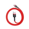 USB 2.0 A – USB-C laidas Baseus CATKLF-B09 1 m QC3.0 nailoninis pintas raudonas, greitas įkrovimas ir duomenų sinchronizavimas
