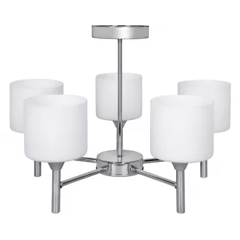 Klasikinis pakabinamas liustras Activejet MIRA Chrome 5xE27 svetainei