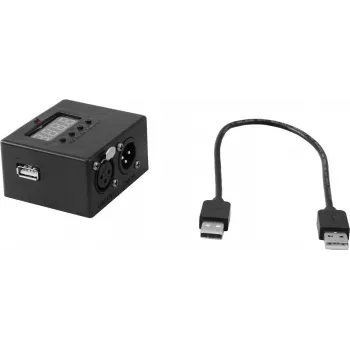 DMX sąsaja EUROLITE PFE-50 (modelis 40001815) USB maitinamas DMX valdiklio adapteris