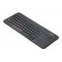 Belaidė klaviatūra su jutikliniu kilimėliu Logitech K400 Plus - 2.4 GHz - Čekiška - Juoda