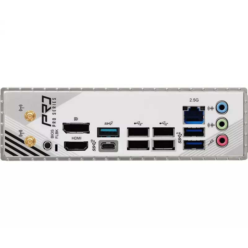 Motininė plokštė ASRock B850M Pro RS WiFi — AMD B850, Socket AM5, microATX, DDR5, 4 DIMM, 256GB, Wi‑Fi 6E, 2.5Gb LAN, 3x M.2
