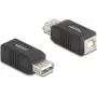 DeLOCK 67203 lyties keitiklis USB Type-A į USB Type-B juodas
