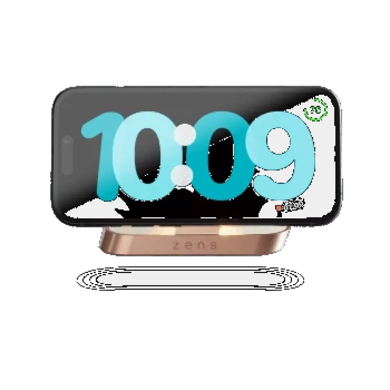 Belaidis įkroviklis Zens Aluminium Series 20W/15W Qi telefonams ir ausinėms
