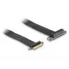 DeLOCK Riser Card PCI Express x4 vyriškas į x4 lizdą 90° kampu su kabeliu 60 cm