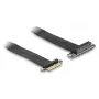 DeLOCK Riser Card PCI Express x4 vyriškas į x4 lizdą 90° kampu su kabeliu 60 cm