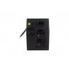 DIGITUS Line-Interaktyvus UPS, 800VA/480W, 12V/9Ah X1 baterija, 2x CEE 7/7 lizdai, RJ-11, LCD (DN-170064-LCD)