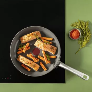 Keptuvė Tefal Renewal C4260443 24 cm – aliuminis, keraminė nelipni danga, tinka indukcijai, Thermo-Spot