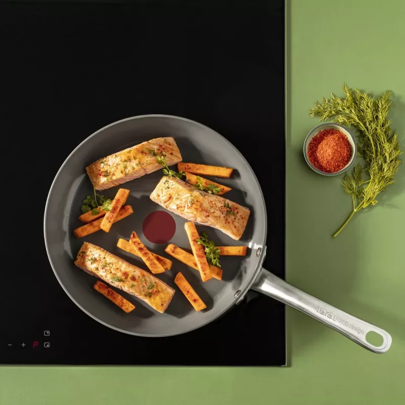 Keptuvė Tefal Renewal C4260443 24 cm – aliuminis, keraminė nelipni danga, tinka indukcijai, Thermo-Spot